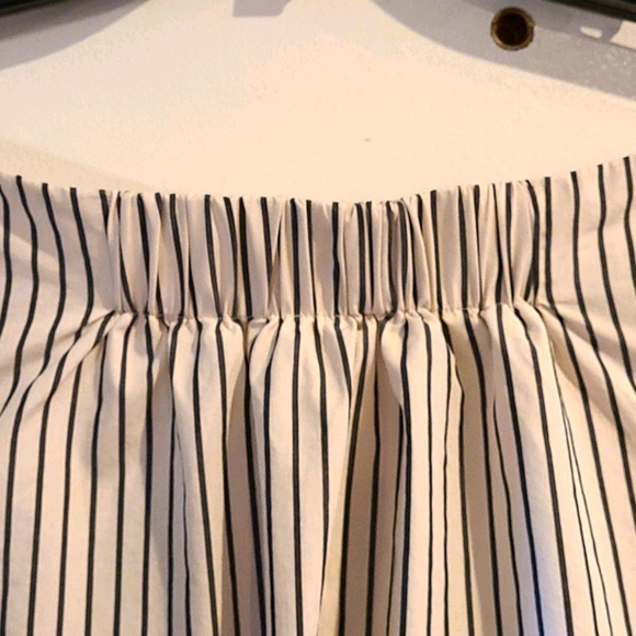H&M Off the Shoulder Striped Top Sz 6 - Picture 5 of 12